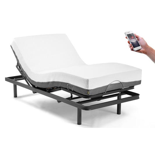 Confezione Letto articolato Erwin e materasso Elion